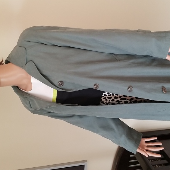 Vintage London Fog Women's Ladies Spring Fall Coat / Sz 6P / Olive Green - Picture 3 of 16